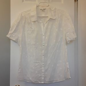 Banana Republic white blouse XL